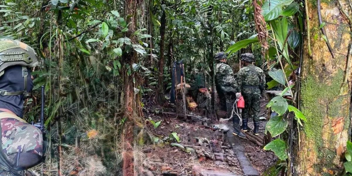 Cortesía Hallan escuela de drones del Eln en Chocó