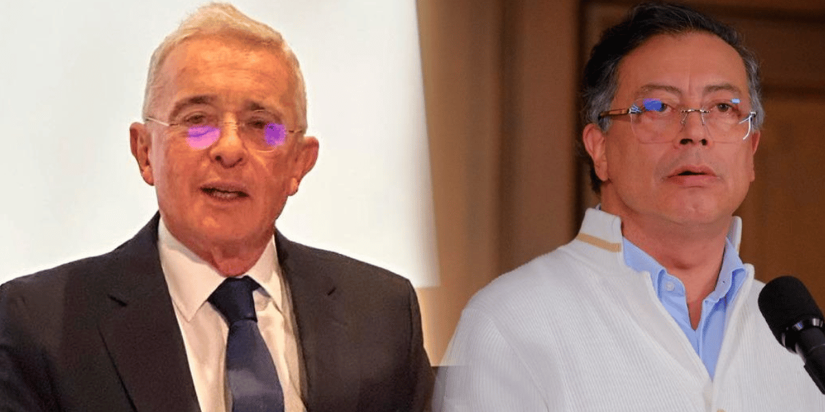 Cortesía Álvaro Uribe Vélez y el Presidente Gustavo Petro.