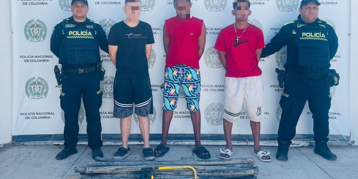 Policía Metropolitana de Santa Marta. Capturados