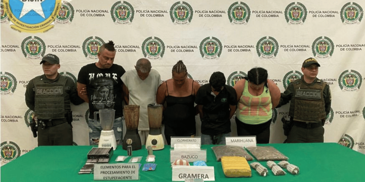 Cortesía Golpe a los Conquistadores de la Sierra: cinco capturados en Santa Marta por tráfico de droga