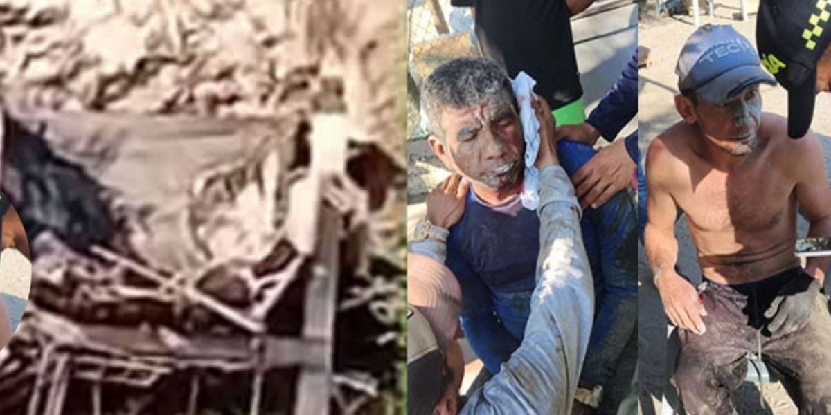 Vía: difusión Obreros heridos