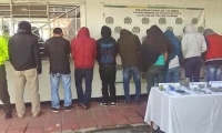 Banda capturada por la Policía de Boyacá