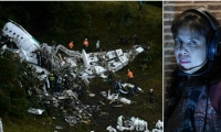 Imagen de archivo del accidente y de la controladora aérea Yaneth Molina.
