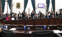 Sesión de la Comisión Primera del Senado de la República.