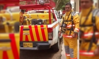 Juan Miguel Oliveros, comandante del Cuerpo de Bomberos de Algarrobo.