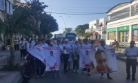 Marcha de los familiares de Jeison López y Fernando Varela los jóvenes desaparecidos. 