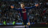  Messi celebrando su gol. 