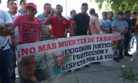 Piden justicia por los compañeros asesinados. 