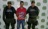 Aldemar Enrique López fue capturado por el delito de extorsión.