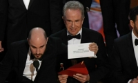 Momento de la equivocación en los premios Óscar.