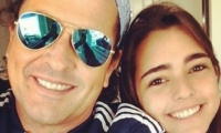 Carlos Vives y su hija Lucy.