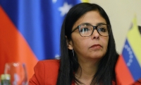 Delcy Rodríguez, canciller de Venezuela.