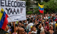La oposición en Venezuela se levanta contra el gobierno de Nicolás Maduro. 
