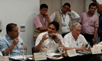 Senador Honorio Henríquez, durante la intervención en la sesión.