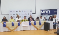 Lanzamiento de la vigésima primera edición del Festival Vallenato Indio Tayrona, en la Universidad Antonio Nariño en Santa Marta. 