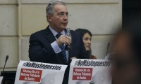 Álvaro Uribe Vélez, expresidente y senador del Centro Democrático.