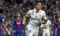 James Rodríguez jugó tres temporadas en el Real Madrid.