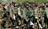 Imagen de un grupo de exguerrilleros de las FARC.