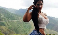 Katherine Martínez, modelo denunciante.