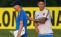 José Pékerman y James Rodríguez