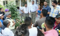 Secretarias de infraestructura y Salud se reunieron con la comunidad y líderes del barrio La Paz. 