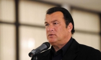  El actor estadounidense de cine de acción Steven Seagal.