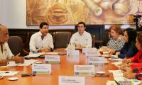 En la sala de juntas del Claustro San Juan Nepomuceno se realizó la primera sesión del Consejo Superior de la Universidad del Magdalena.