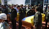 Ceremonia realizada en la capilla de la Escuela de la Policía Antonio Nariño.