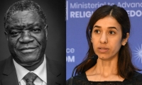 El congoleño Denis Mukwege y la iraquí Nadia Murad.