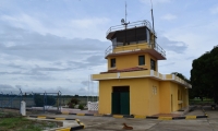 Aspecto del aeropuerto Las Flores de El Banco.