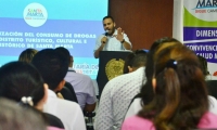 Secretario de Salud, durante sesión del Comité Distrital de Drogas.