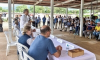 El Jefe de Estado visitó uno de los Espacios Territoriales de Capacitacion y Reincorporacion (ETCR) de las Farc en Fonseca, La Guajira.