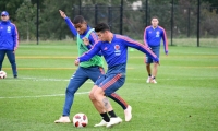 Entrenamiento de la selección Colombia.