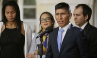 Nairo Quintana, durante su intervención en la celebración de los 50 años de Coldeportes