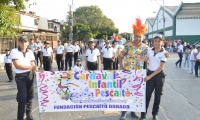 La alegría de los niños se tomó las calles de Santa Marta. 