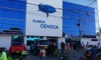 La víctima fue estabilizada por los médicos de la clínica Cehoca.