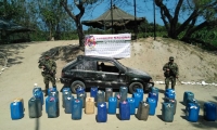 Los galones de contrabando serían comercializados en el departamento.