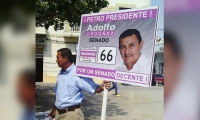 Adolfo Sánchez, mototaxista sincelejano.