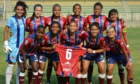 Formación inicial del Unión Femenino, que derrotó 4-0 a Real Cartagena.