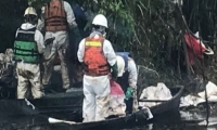 La empresa ratifica que los fluidos están confinados en lugar del evento se entregó desde portamiento hacia las fuentes hídricas.