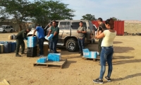 Los artículos de contrabando estaban almacenados en dos vehículos tipo camioneta.