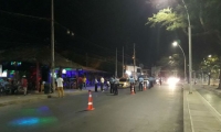 El puesto de control estaba ubicado en la avenida de El Río con carrera 19 en Santa Marta.