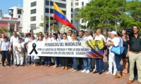 Periodistas del departamento rechazaron el asesinato de los colegas ecuatorianos.