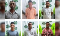 Luis Felipe De La Cruz, Álvaro Rafael Martínez Gutiérrez, Yoiser Yesid Valencia Piña, Marcelino José Padilla Santamaría, César Alfonso Meriño, y Jairo Orozco Sánchez, fueron capturados por violencia intrafamiliar.