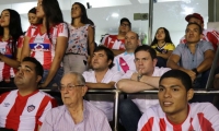 Juan Carlos Pinzón durante el partido que Junior empató contra Boca Juniors.