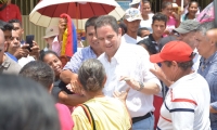 Germán Vargas Lleras a su llegada al municipio de Fundación.