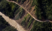  Imagen del río Cauca cerca a la presa de Hidroituango.