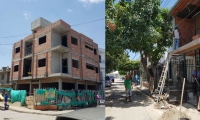 Obras selladas en el barrio Villa Marbella y Gaira.