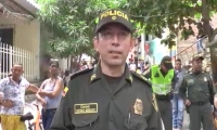 Coronel Gustavo Berdugo Garavito, Comandante de la Policía Metropolitana desde el lugar de los hechos.