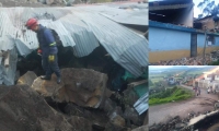 Bomberos de Pasto atienden la emergencia registrada en Pasto.